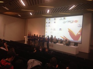 El Comité Organizador del Congreso en el momento de la clausura